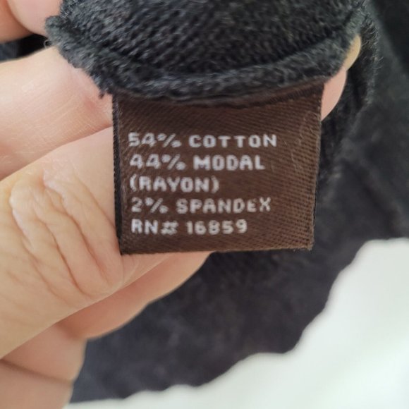 J McLaughlin Sweater Mens L Long Sleeve V-Neck Classic Office Teacher Charcoal - Picture 5 of 11